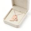 Fashion Rhode Island Map Necklaces Stainless Steel America United States Map Jewelry Accessories