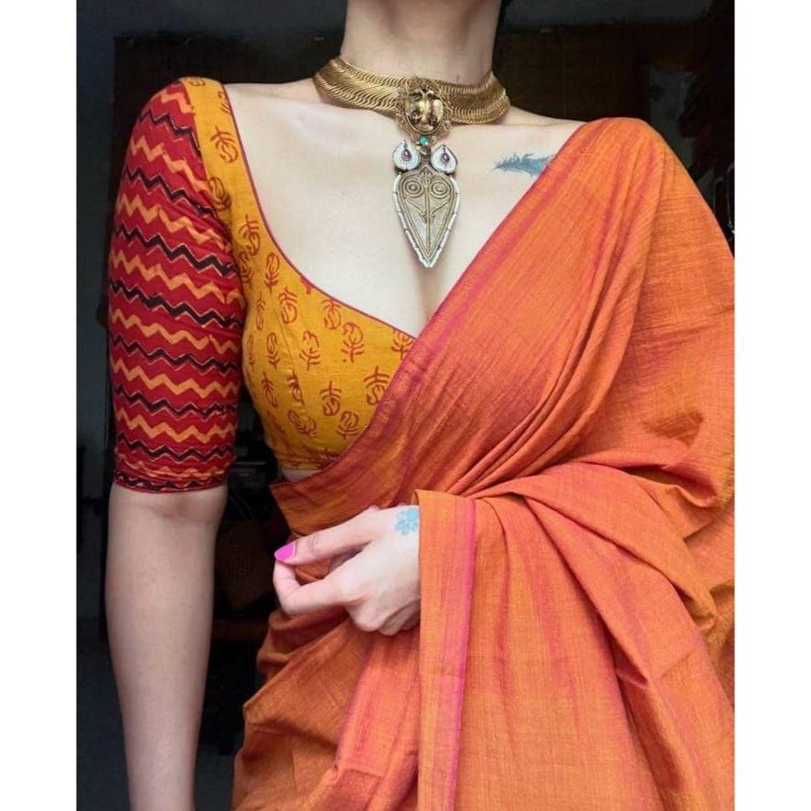 Stylish Casual Wear & Saree for Women, Blouse (Need To Be Stitched As Per Size And Fit)