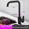 TLXT Black Hot & Cold Universal Rotating Kitchen Faucet