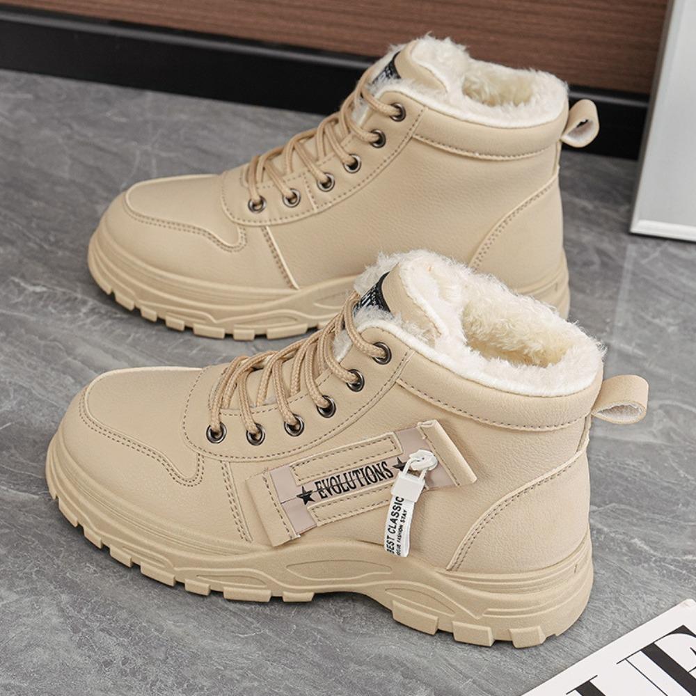 **Women Winter Snow Boots Fleece Lined Thick Waterproof Anti Slip Warm Martin Boots**