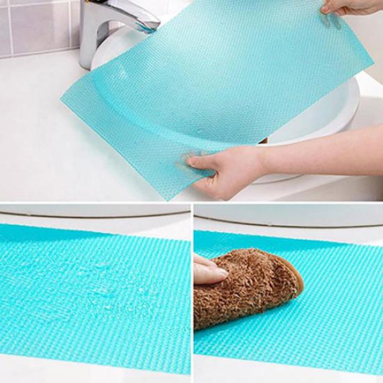 4Pcs Eva Anti-Bacterial Cuttable Cushion Freezer Pad Refrigerator Table Mat