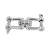 Marine Grade Steel Anchor Swivel Shackle with Double Swivel Jaw Designs Corrosions Resistant Chain Connector for Boats