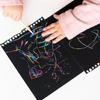 Portable Scratch Drawing Book Built in Colorful Pattern Twin Coil Binding Doodling Book for Children Adult Art Drawing