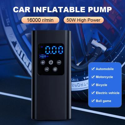 Elektrischer Luftkompressor Auto Reifen Aufblasbare Pumpe Auto Reifenfüller LCD Display Tragbare Luftpumpe für Auto Motorrad Auto Fahrrad