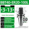 CNC-Hochgeschwindigkeits-Doppelseitiger BBT30/40/50-ER20/25/32 Werkzeughalter mit Dynamischer Auswuchtung