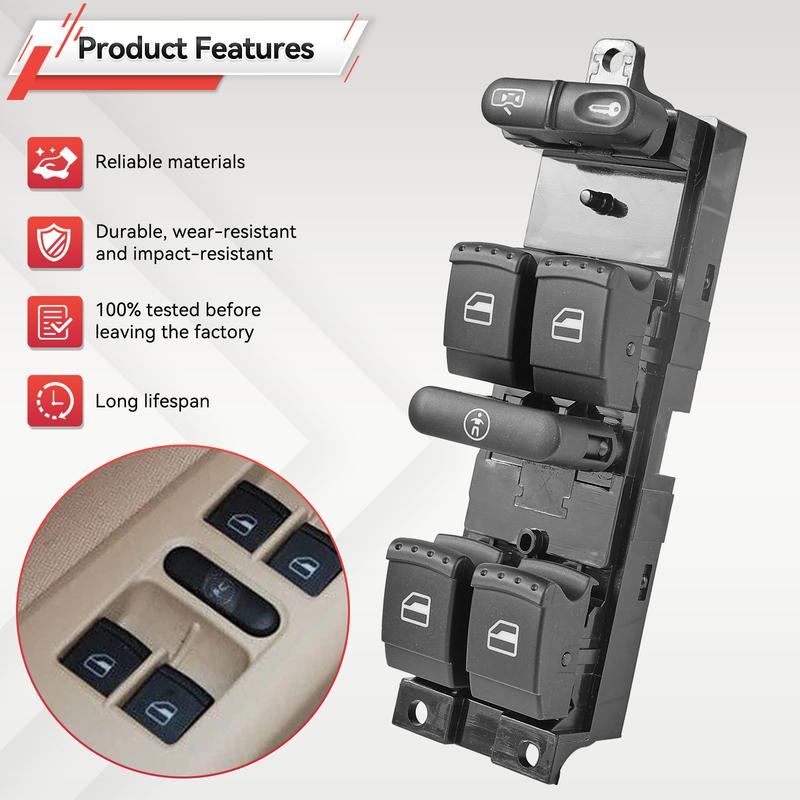 1J4959857D 1J4959857B Electric Master Window Switch Button 9P For VW Golf MK4 Jetta Bora Passat B5 Seat Leon Toledo Superb