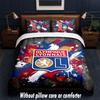 Lyon FC Design Bed Bedding Set 1 Duvet Cover + 2 Pillowcases Soft Breathable Household Bed Linens