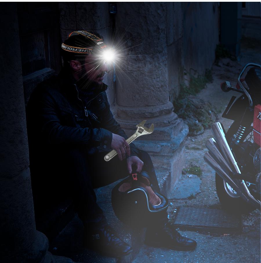 7LED Powerful Rechargeable Head Flashlight High-bright Headlamp Outdoor Waterproof Camping Hunting Hiking Adventure Headlights