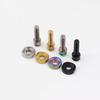 Titanium Zinc Zinc Alloy Bicycle Front Wheel Fixing Screw Bicycle Fixing Screw Gasket  Bike Accessory