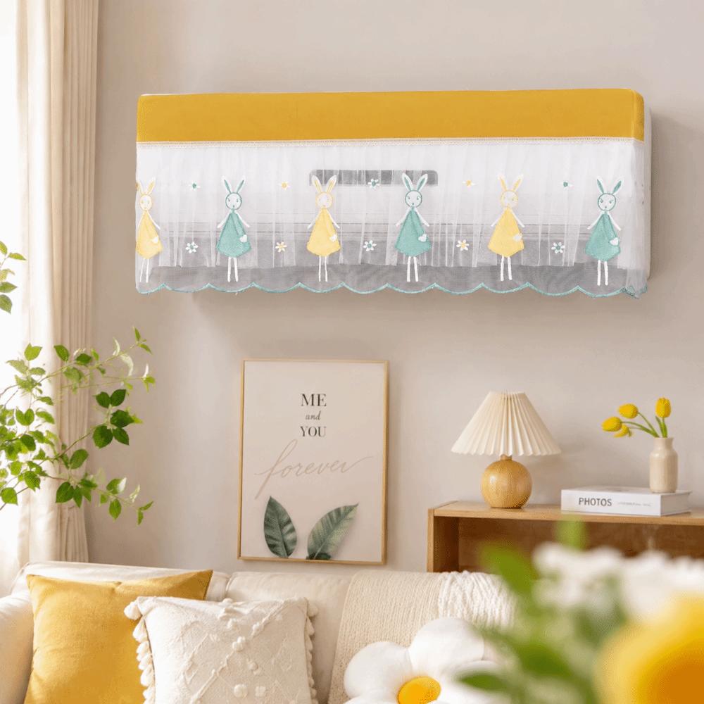 Windproof Air Conditioner Dust Cover Mesh Transparent AC Covers Isolation Cover  Household