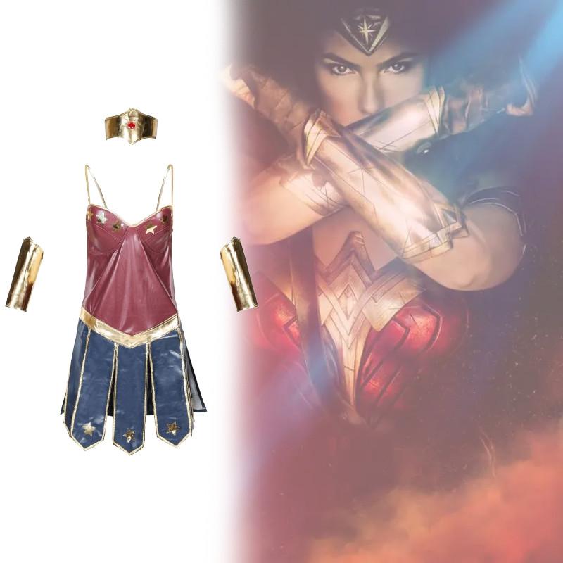 Halloween Wonder Woman Party Movie Justice Dress League Superwomen Costumes