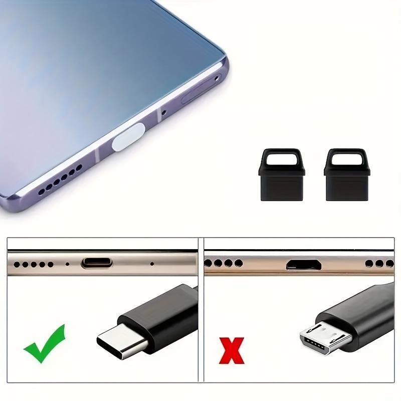 10 sztuk wtyczek przeciwkurzowych USB C, Osłony przeciwkurzowe USB typu C, Zestaw wtyczek przeciwkurzowych do interfejsu telefonu komórkowego, Zawiera wtyczki przeciwkurzowe, Sznurek, Szczoteczkę do czyszczenia