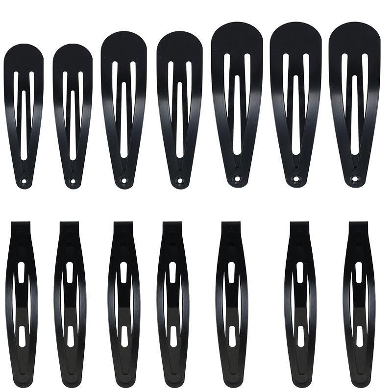 Thickened Square BB Clips Water Drop Clips Metal HeadwearHair Accessories BangsBlack Hair Clips