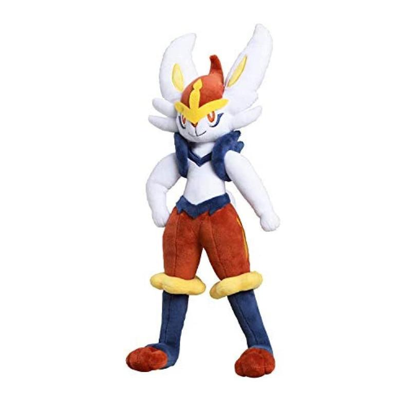Spada e Scudo Pokémon Scorbunny Evoluzione Raboot Cinderace Peluche Bambola Imbottita Kawaii Coniglio Regali di Natale per Bambini