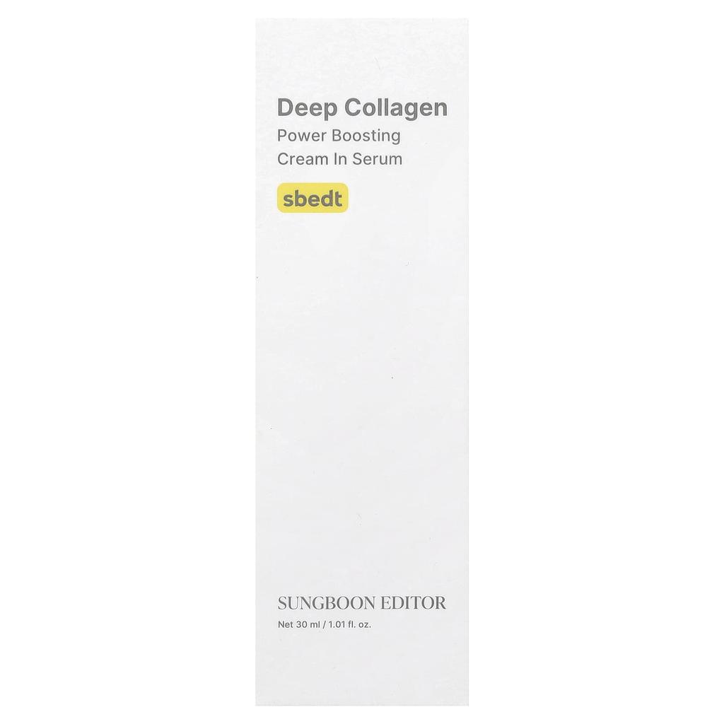 SUNGBOON EDITOR Deep Collagen, Power Boosting Cream In Serum, 30ml (1.01 Fl Oz)