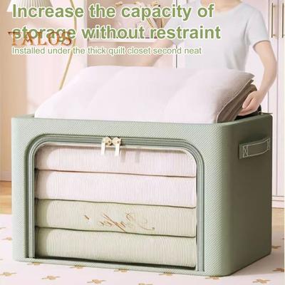 Quilt-Aufbewahrungstasche mit transparentem Fenster, Reißverschluss, Griff-Design, wasserdicht, große Bettdecken-Aufbewahrungstasche für Kleidung