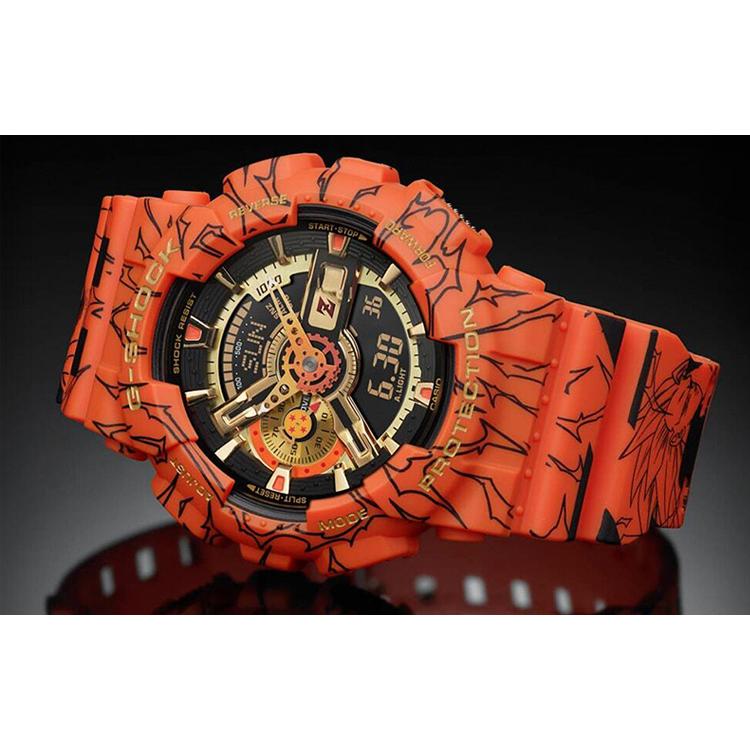 Casio Men Liquid Crystal/Analog Dual Display Series Black Watch GA-110JDB-1A4PR