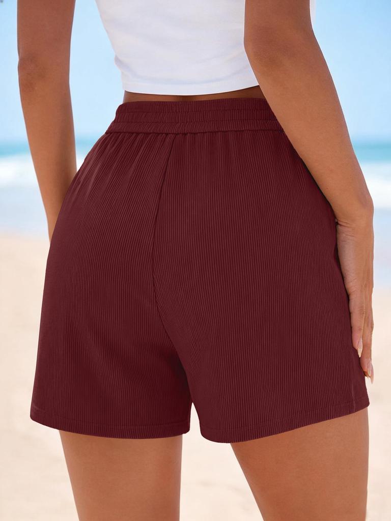 2026 European & American Summer Casual Wide-Leg Pocket Shorts