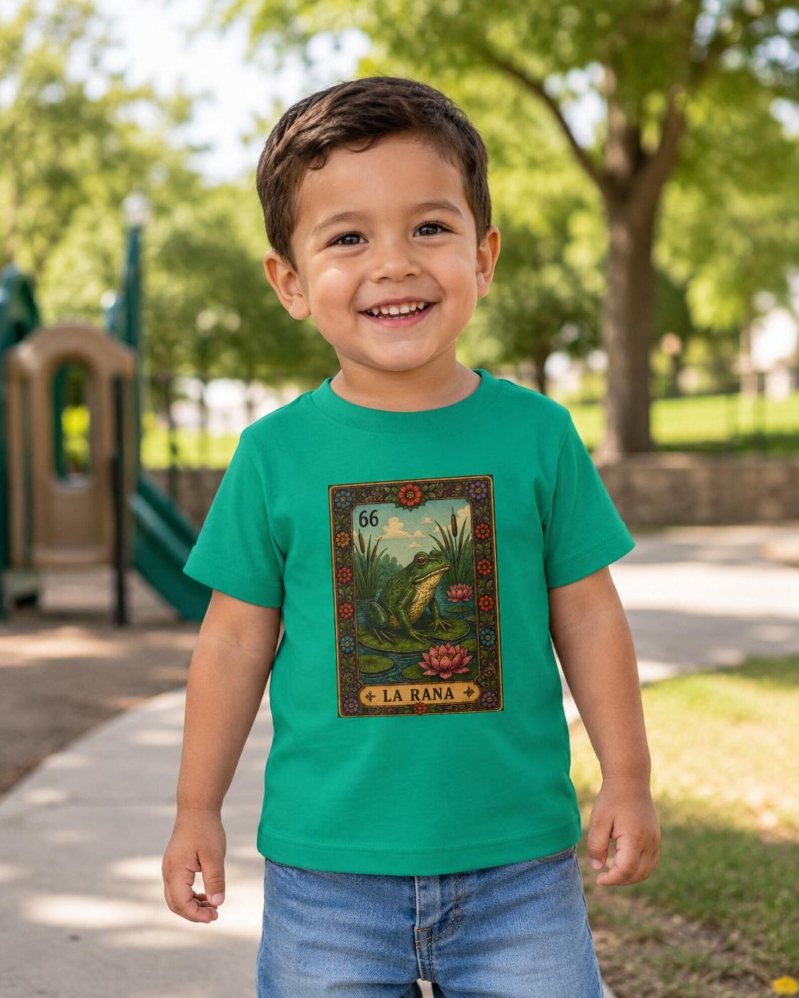 La Rana Lotería Frog Illustration Tee | Kids Unisex shirt 160