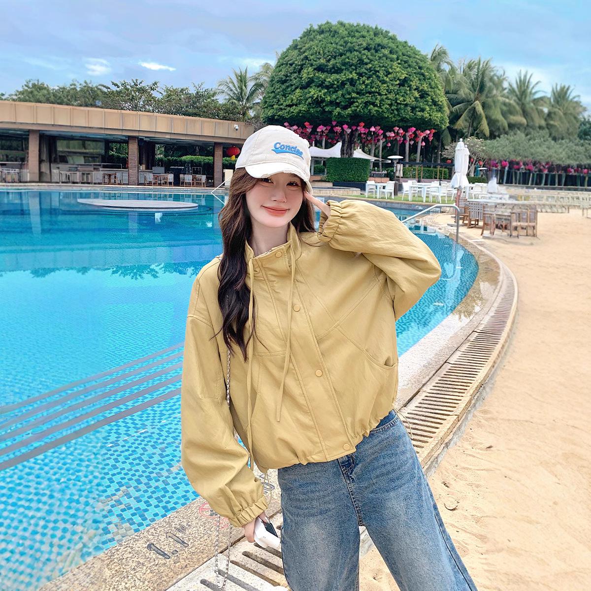 

Американская ретро повседневная кожаная куртка 2025: Новая мода, свободный крой, короткая куртка для невысоких мужчин S up to 105 jin