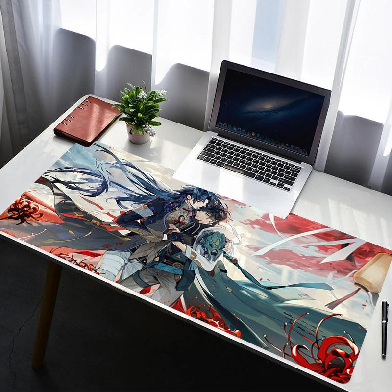Mouse Pad Office Desk Protector Mouse Cartoon Anime Accessories Rubber Mat Blade Honkai Star Rail Gaming Mousepad Keyboard Mats