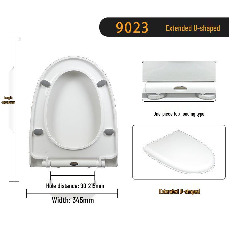 One-Button Quick-Release Soft-Close Thickened U-Shaped Toilet Seat