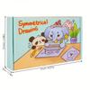 Symmetrical Drawing Training Book, Erasable Focus Control Art Toy, Educational Creative Playset with Markers and Eraser
