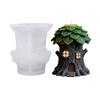Treehouse Silicone Molds Christmas Candle Silicone Mould Temperature Resistant for Making Candle Soap Home Decoration