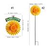 Flower Wind Spinner Windmill Toy Decoration Handheld Pinwheels Decoration Colorful Flower Sculpture For Backyard