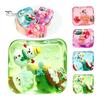 Stress Relieving Squishy Toys Christmas Relief Toy with Internal Dolls, Transparent Soft Maltose Holiday Party Favors for Students Cube Sensory Fidget