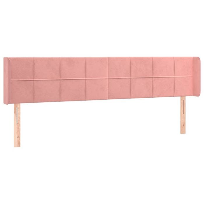 VidaXL Tête de Lit à LED Meuble de Chambre à Coucher Accessoire de Lit Double Tête de Cadre de Lit Intérieur Rose 3123295