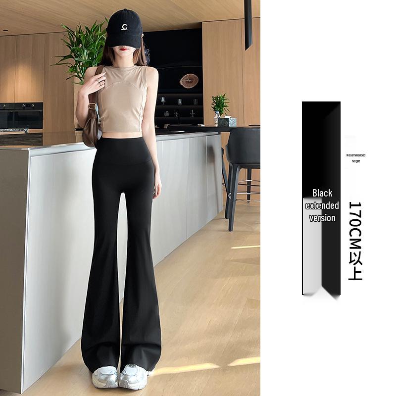 

Women s High Waist Double Pocket Flared Yoga Pants with Tummy Control and Hip Lifting L [100-120 lbs]