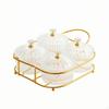 Divided Serving Tray with Lid and Handle Easy to Clean Snack FoodGrade Platter