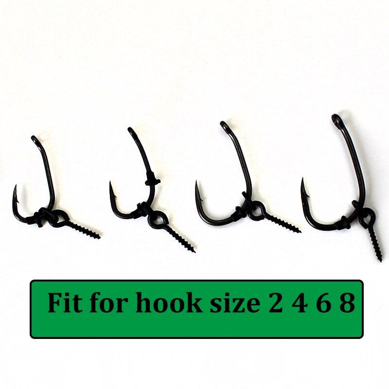 48PCS Hook Stops Beads Carp Fishing Accessories StoperBlack Carp Fishing Hair Chod Ronnie Rig Pop UP Boilies Stop Tackle