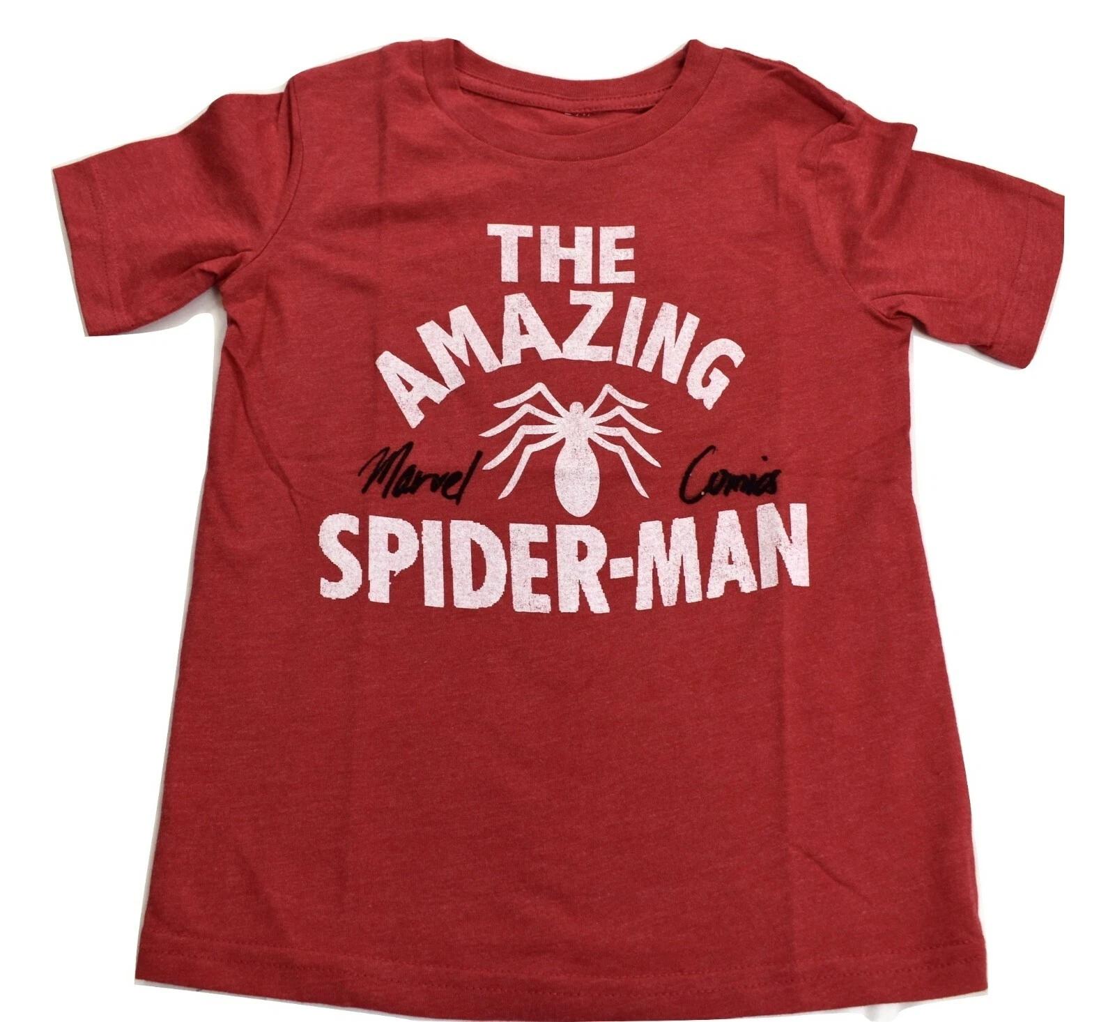 Jumping Beans Boys Marvel Comics The Amazing Spider-Man Tee Shirt New 4-12 XL