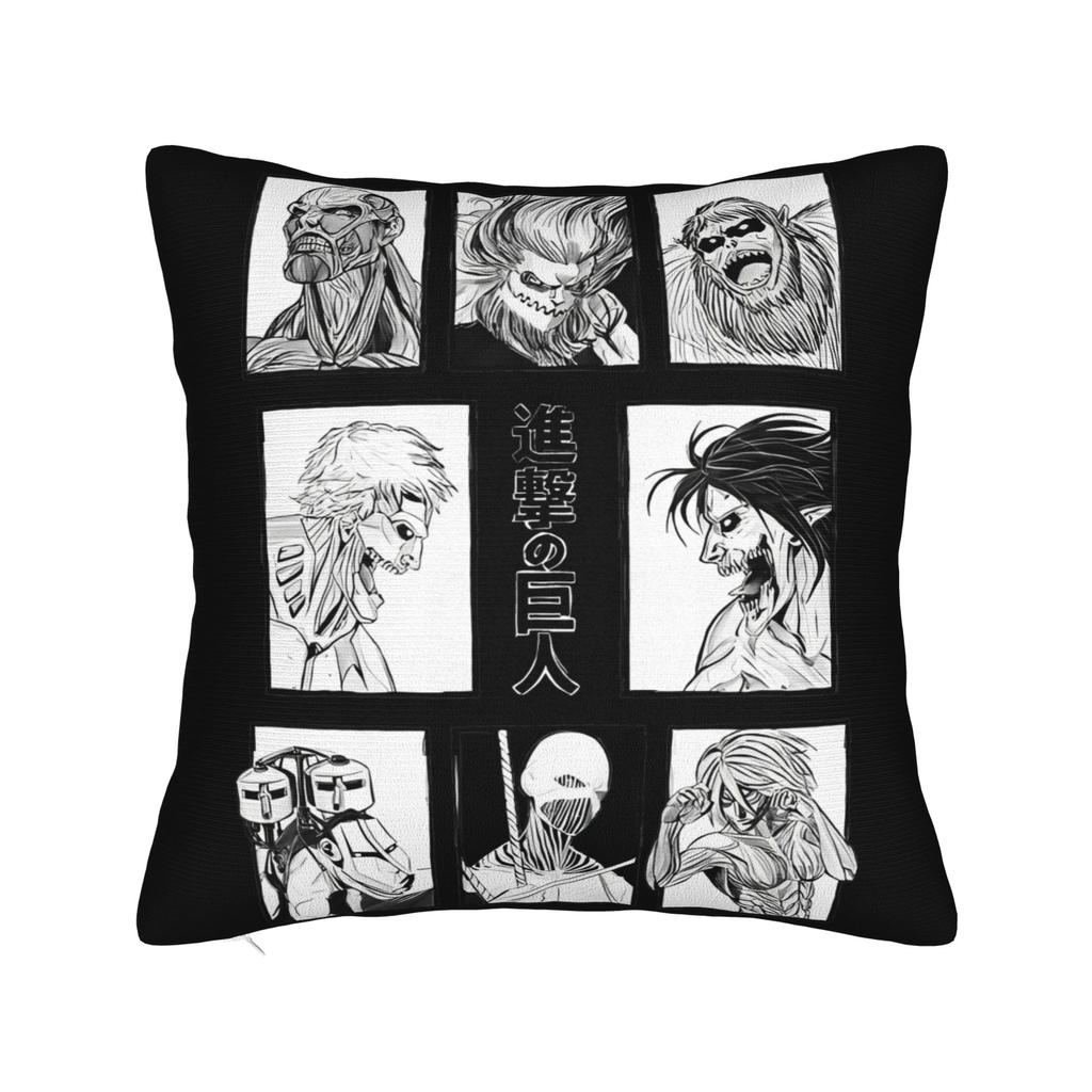 Armin Arlert Attack on Titan Kissenbezug Druckstoff Kissenbezug Dekorative Kissenhülle Sitzfläche Quadratisch 40*40cm