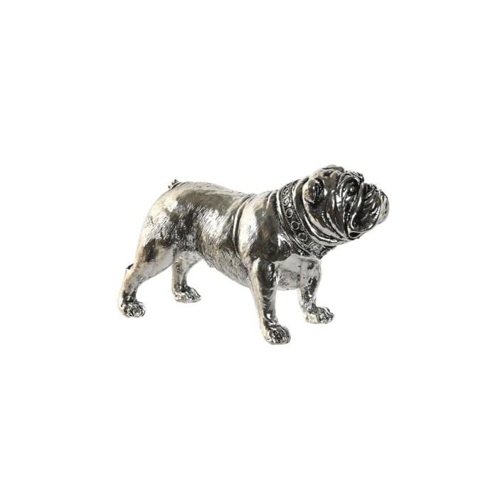 Figurine décorative Chien - Home ESPRIT - Métallique - Moderne - Multicolore - 28,5x11x16 cm - Résine Aluminium - Animal