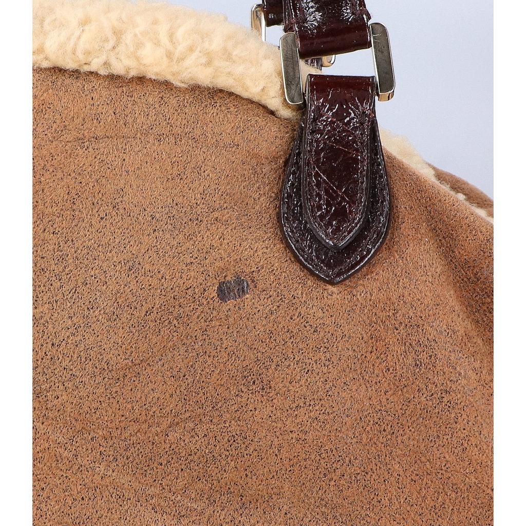 MORABITO Mouton leather Handbag BrownUsed