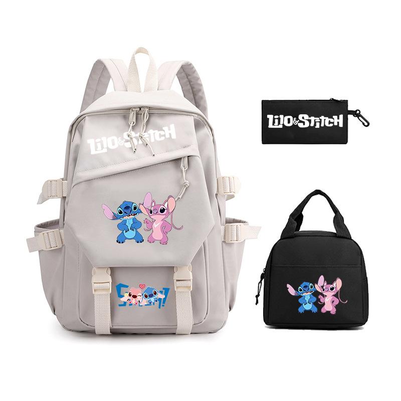 Peripheral Schoolbag Three-Piece Set, Primary And Secondary School Students Backpack, Children'S Lunch Bag, Pencil Bag