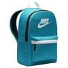 Nike Heritage Fabric Backpack Regular Unisex Clear Transparent Blue & Stadium Green & Coconut Milk Casual FN0785-406