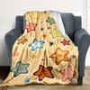 1pc Starry Night Colorful Print Blanket   Lightweight Flannel Throw Blanket For Sofa, Bed, Living Room, Office, Outdoor Travel, Camping