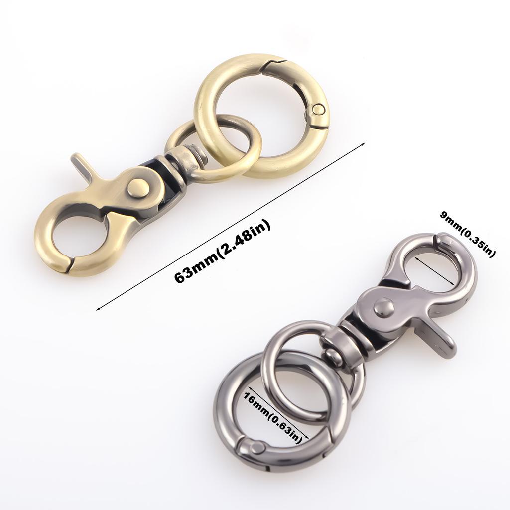 2pcs Metal Buckle Keychain Hook Car Keychain Accessories KeyChain Ring Outdoor Keychain Accessories