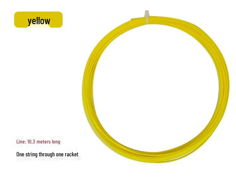 Chisheng Dido Multi-Color Durable Nylon Badminton Racket String - Shock Absorbing & Comfortable