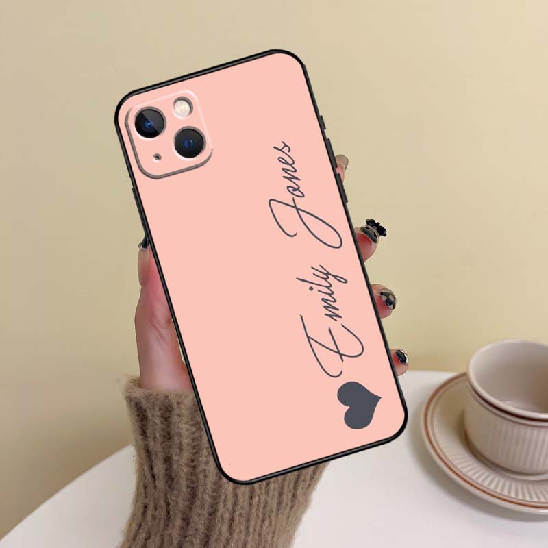 Personalised Custom Name Pastel Tones Case For iPhone 15 14 13 12 11 16 Pro Max Mini 7 8 Plus X XR XS Max Back Cover