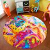 Marble Quicksand Round Carpet Office Chair Mat Computer Desk Mat Bedroom Decoration Living Room Mat Bedroom Coffee Table Mat