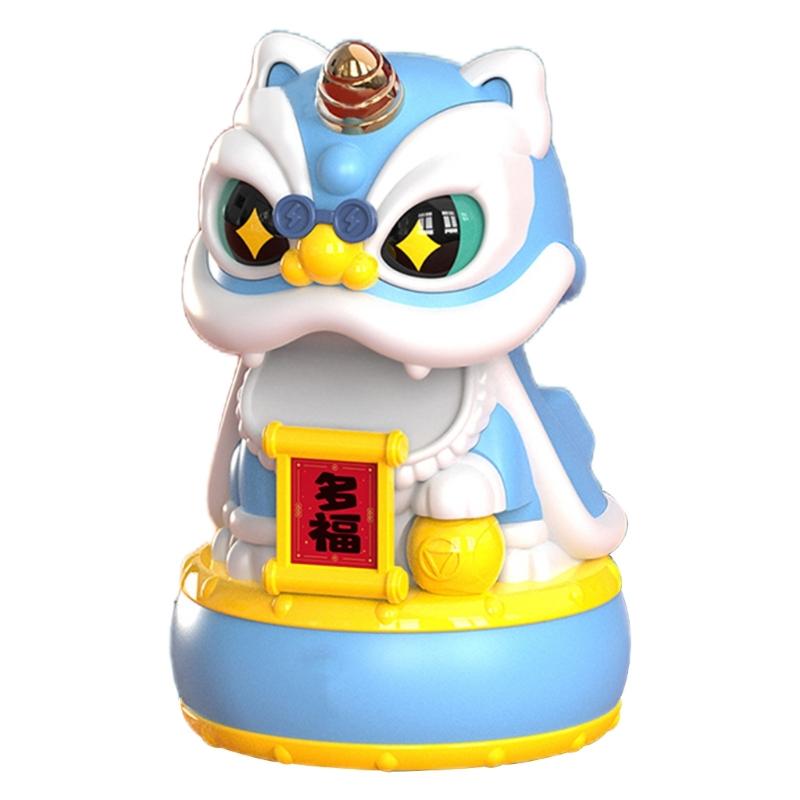 

Solar Shaking Lion Ornamentation Perfect For Home Decoration And Offices Space Symbolizes Luck And Prosperities Home Use небесно-голубой