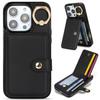Ring Holder Vertical Cards Solt Leather Wallet Case For iPhone 15 Pro Max 14 Plus 13 12 11 XR XS 7 8 SE 2022 Stand Bag Cover