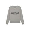 Fear of God Essentials Fleece Crewneck With Velvet Logo SS22 Unisex Sweatshirt Dark-Oatmeal FOG-SS22-614