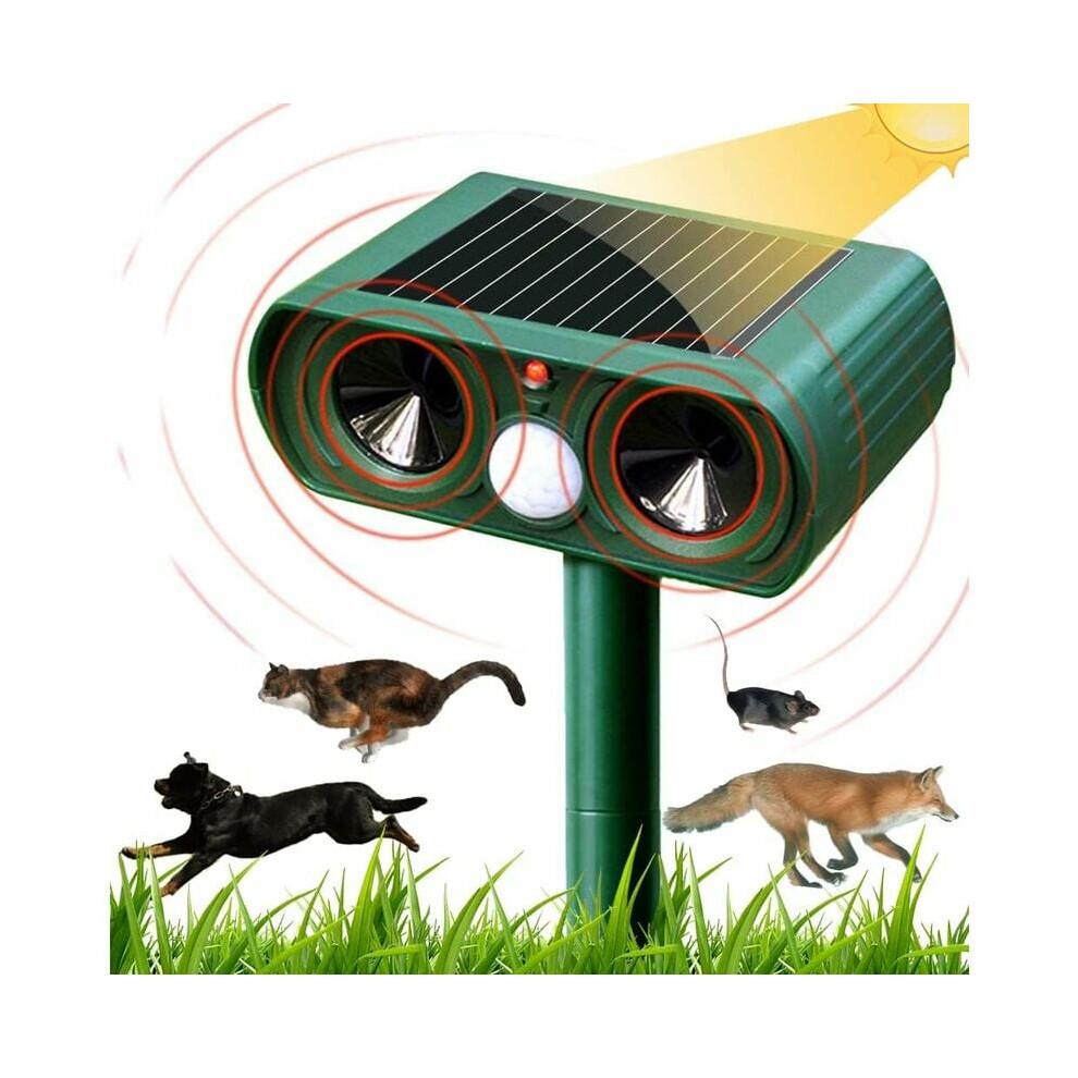 Animal Repellent, Solar Ultrasonic Outdoor Cat Deterrent For Safe & Humane Pest Control