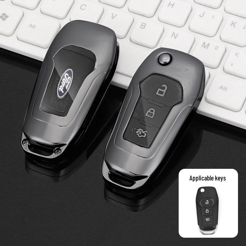 Premium Metal Protective Key Case for Ford Mondeo - Unisex Design